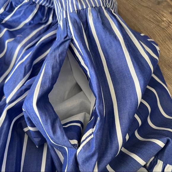 J.Crew Sleeveless Tiered Popover Dress in Mixed Stripe - Picture 5 of 14